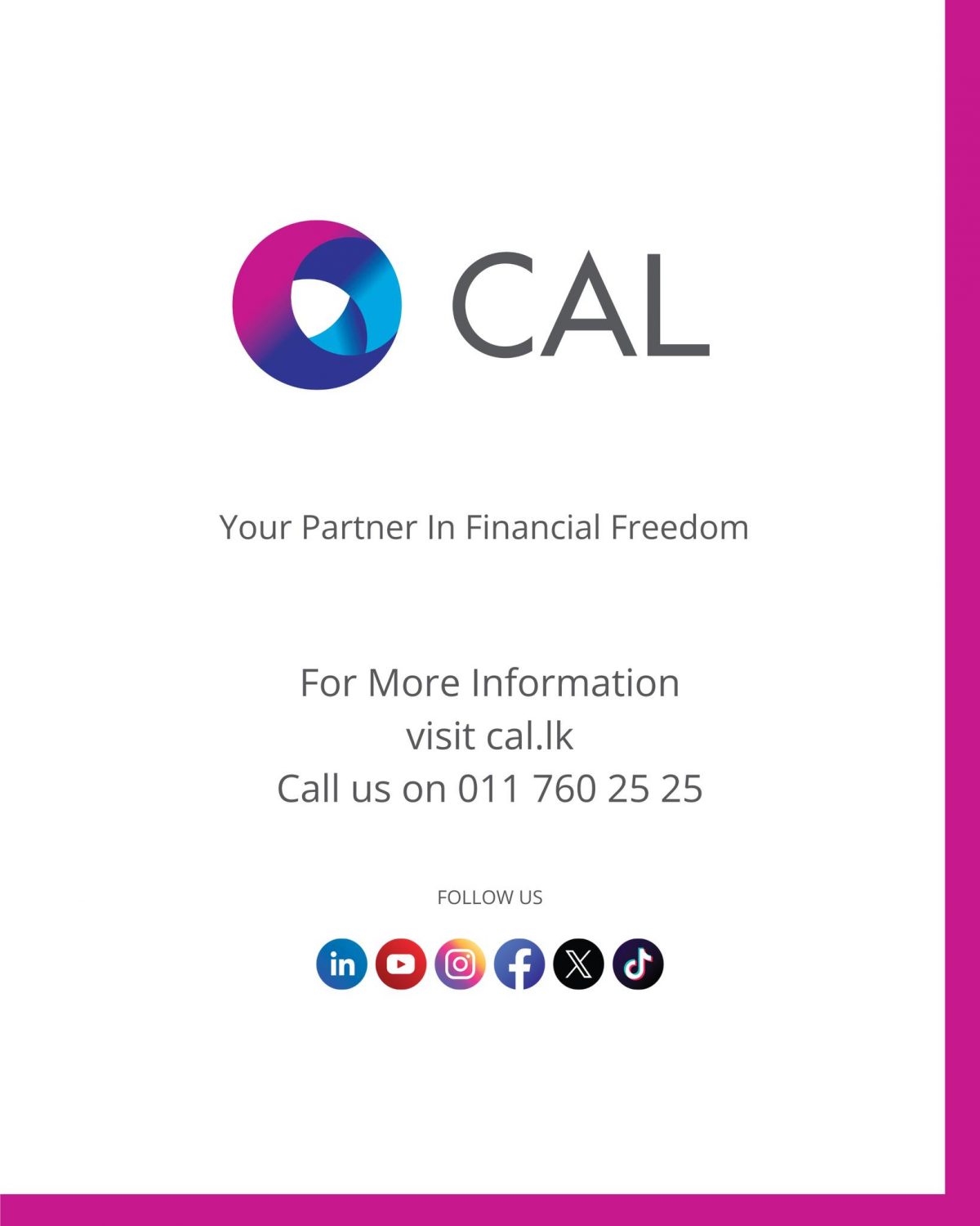 What’s Happening in May | CAL Sri Lanka - CAL